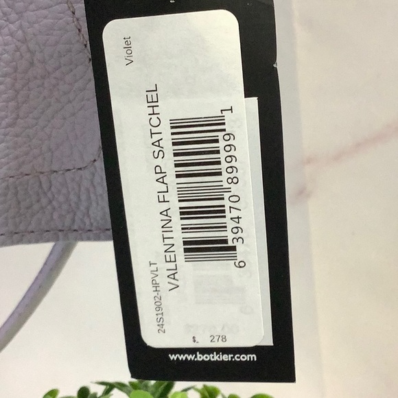 NWT Botkier Valentina Satchel Lavender Flap Closure - Picture 7 of 7